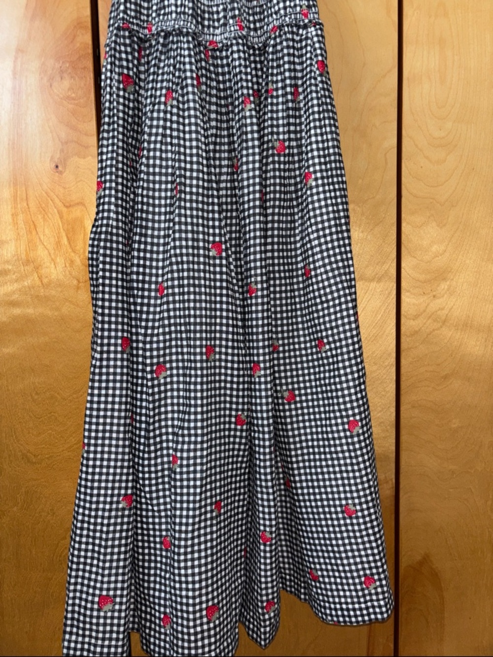 A&F Bra-Free Smocked Drop-Waist Maxi Dress XS - Picture 5 of 7